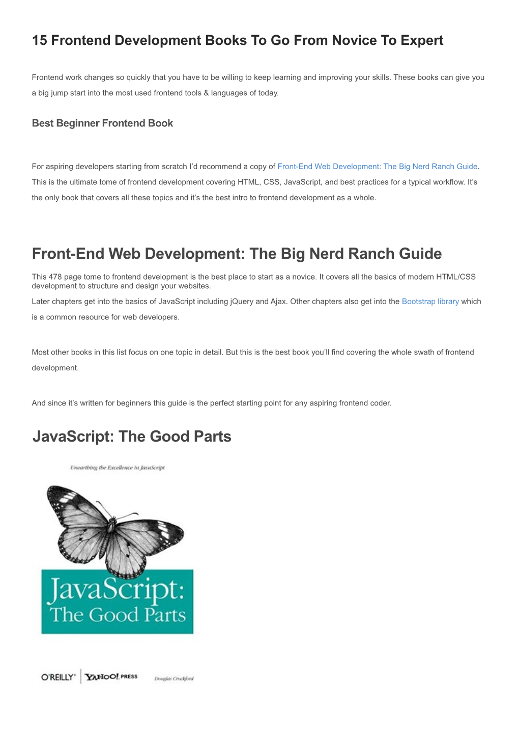 15 Frontend Development Books to Go from Novice to Expert