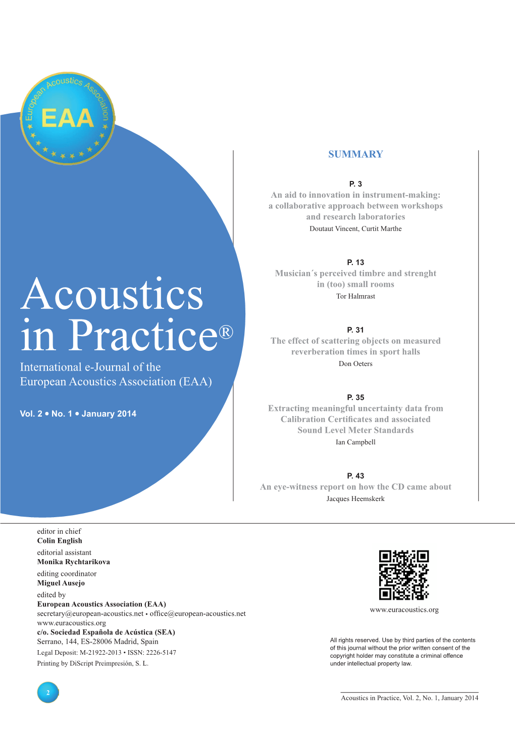 Acoustics in Practice