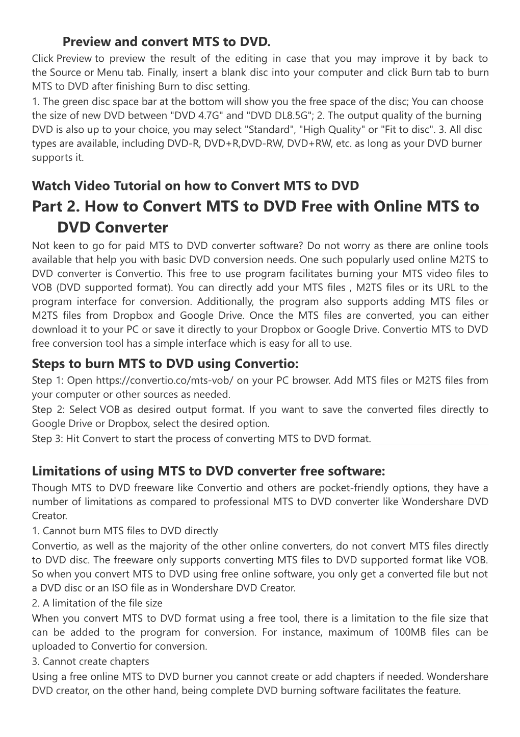 How to Convert MTS to DVD or M2TS to DVD Without Any Hassle