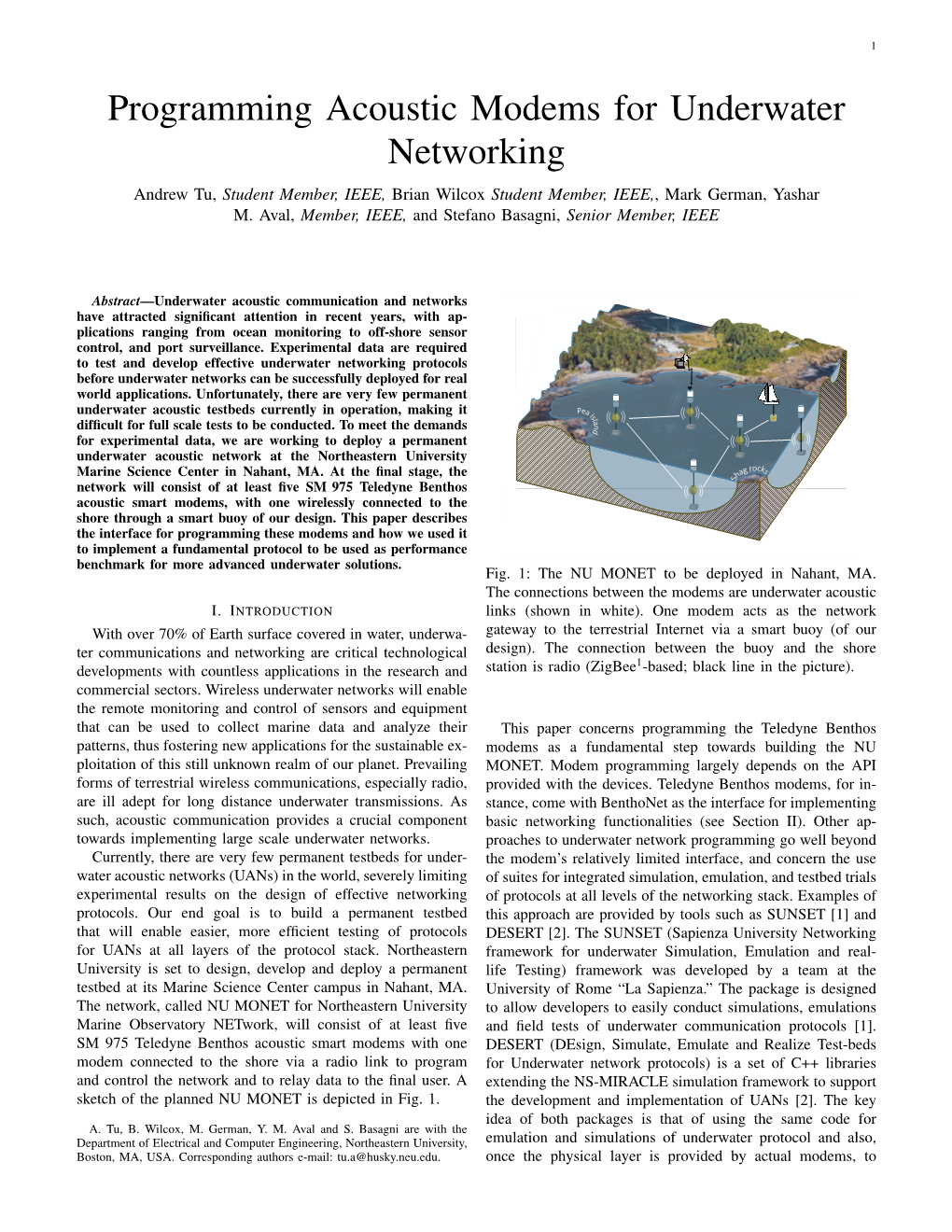Programming Acoustic Modems for Underwater Networking