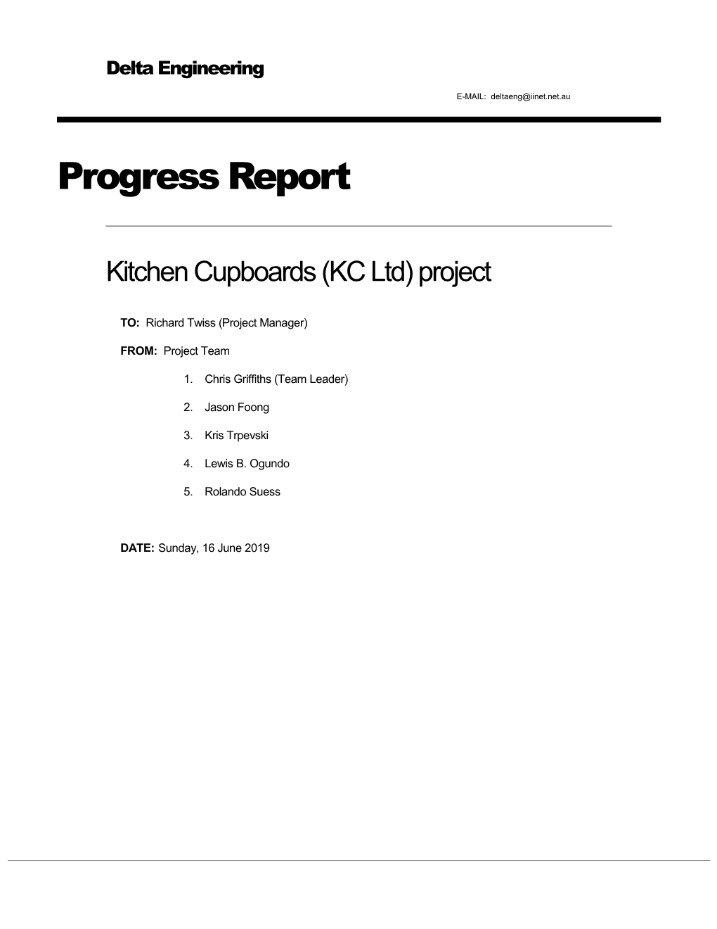 Kitchen Cupboards (KC Ltd) Project