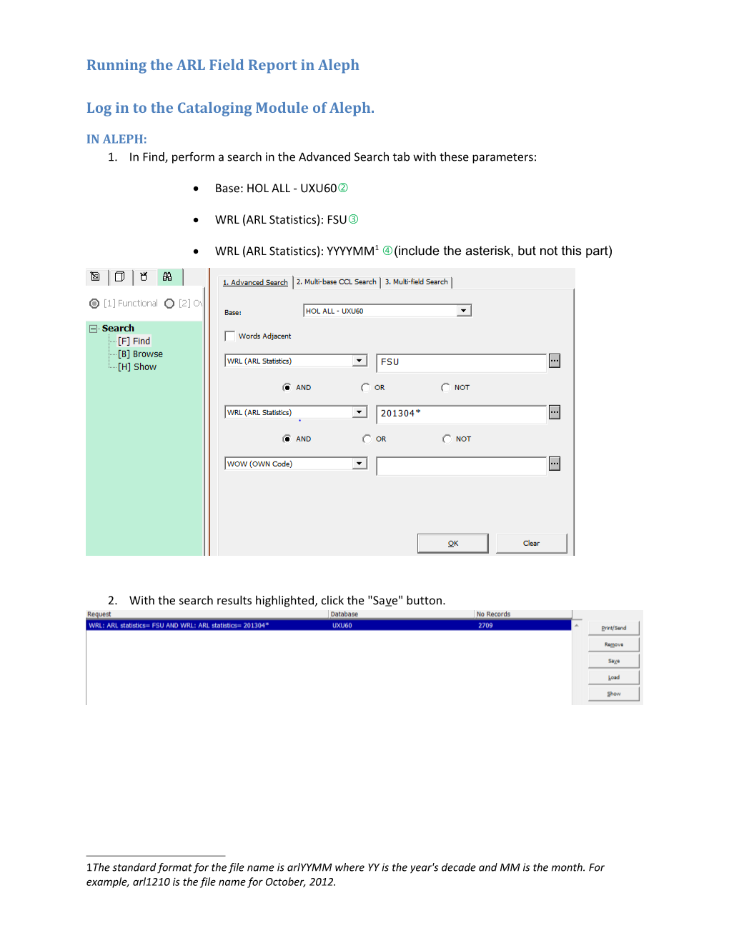 Log in to the Cataloging Module of Aleph