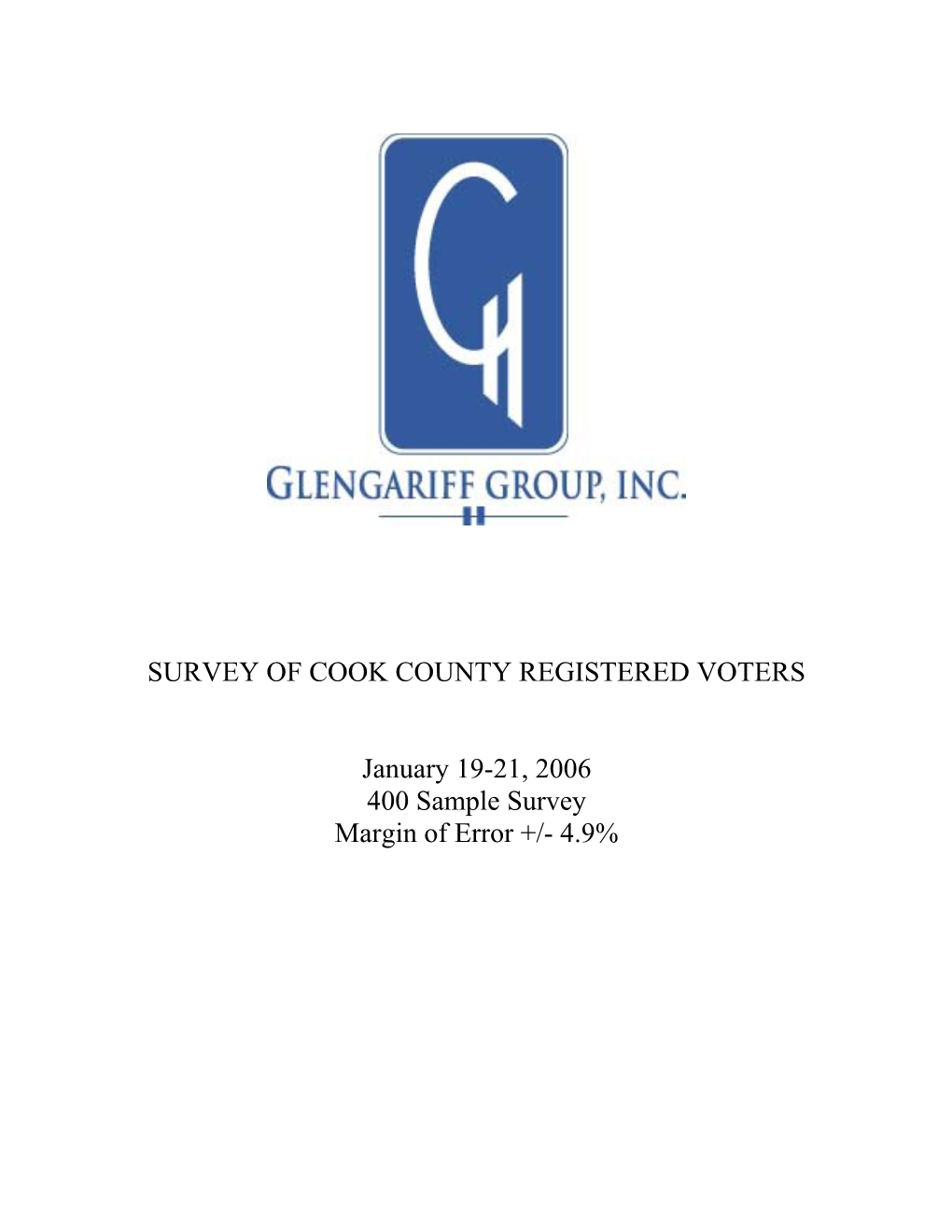 Survey of Cook County Registered Voters