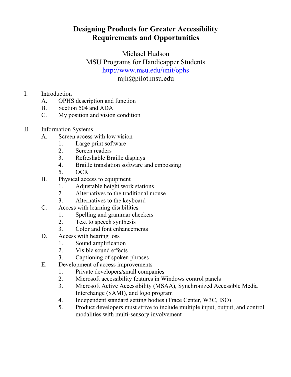 Designing Products for Greater Accessibility