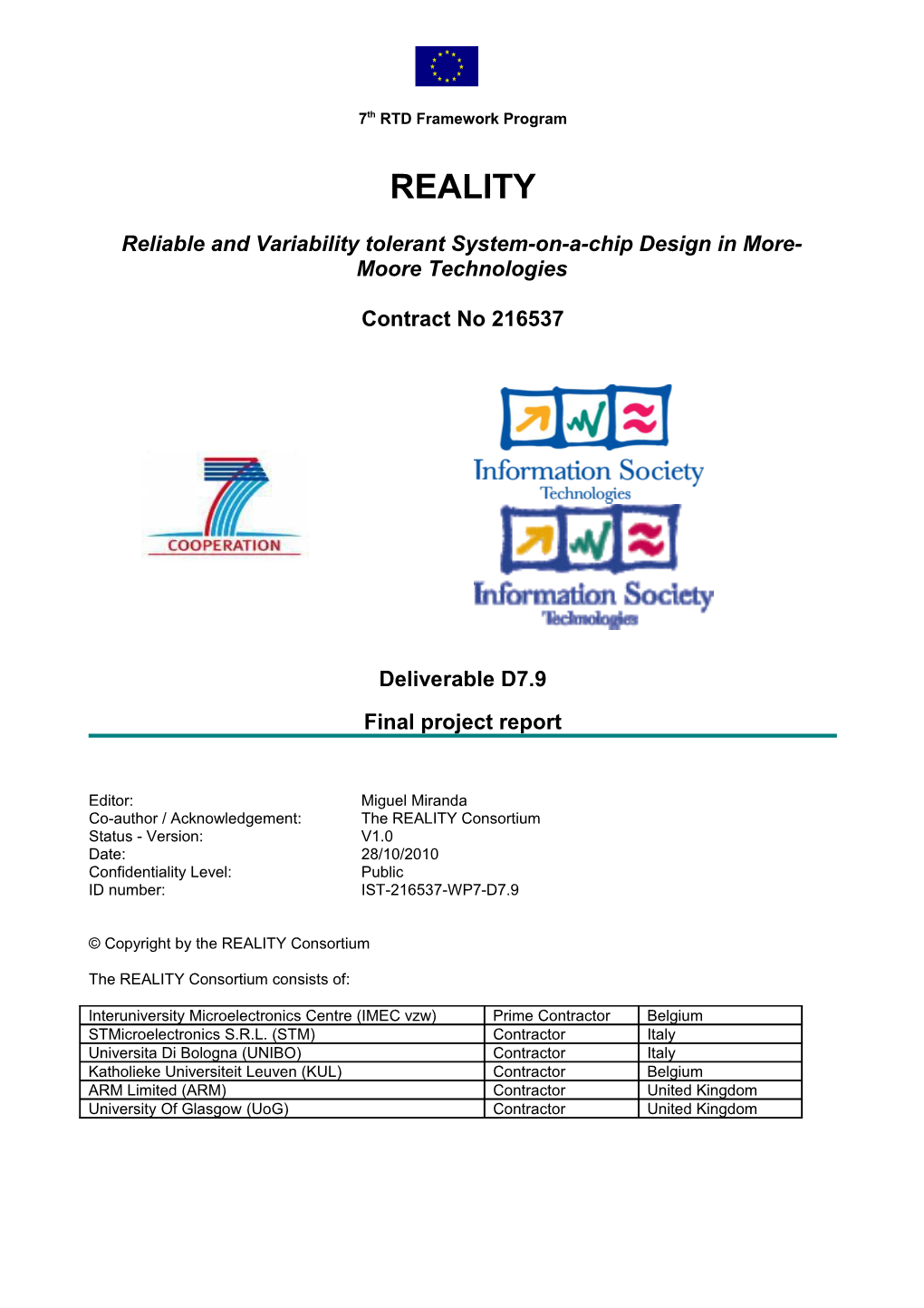 Reliable and Variability Tolerant System-On-A-Chip Design in More-Moore Technologies