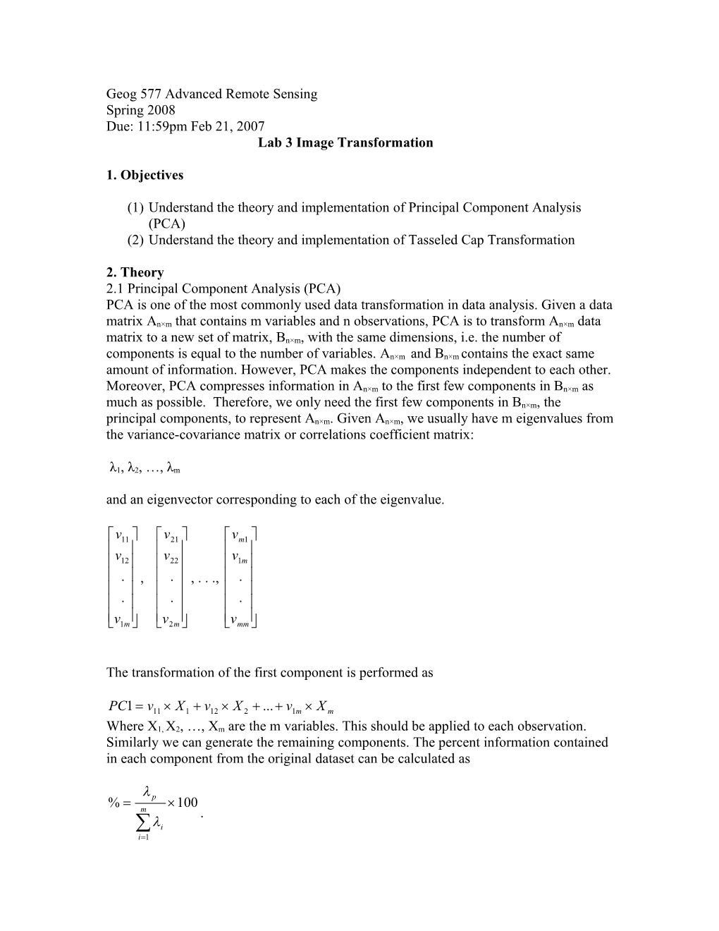 Using Erdas Imagine Autosync to Register Aerial Photographs