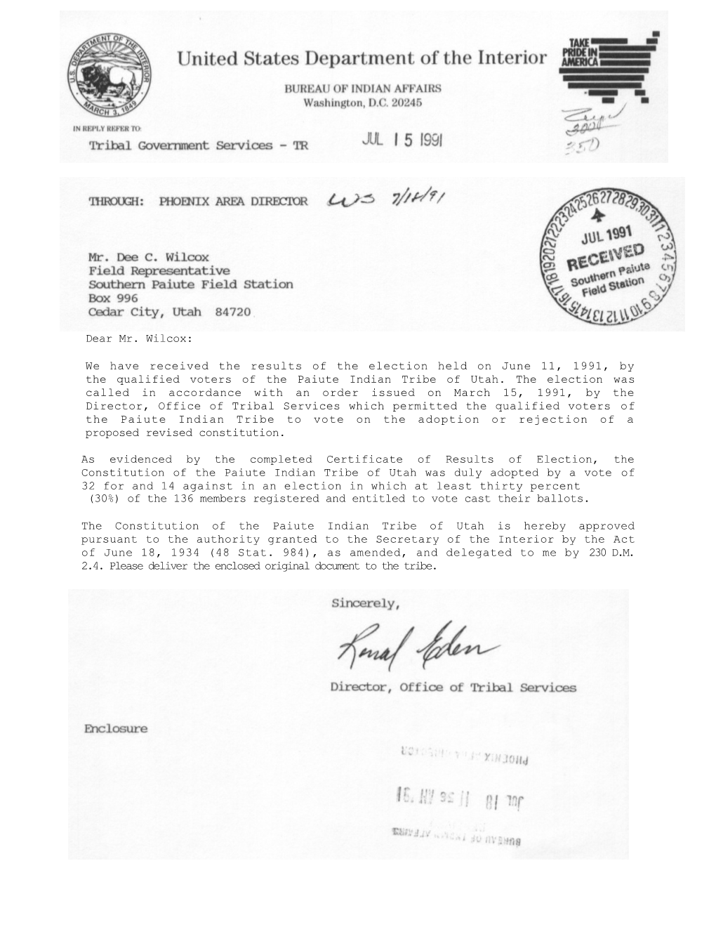 (30%) of the 136 Members Registered and Entitled to Vote Cast Their Ballots