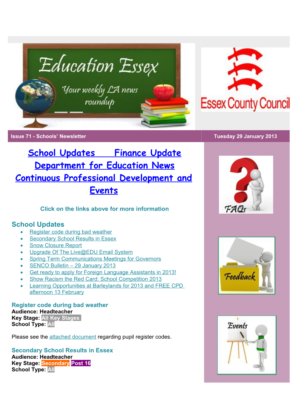 Register Code During Bad Weather