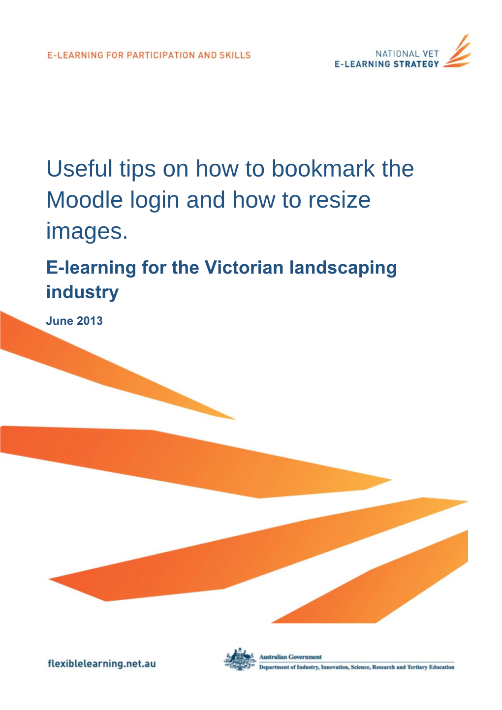 Useful Tips on How to Bookmark the Moodle Login and How to Resize Images