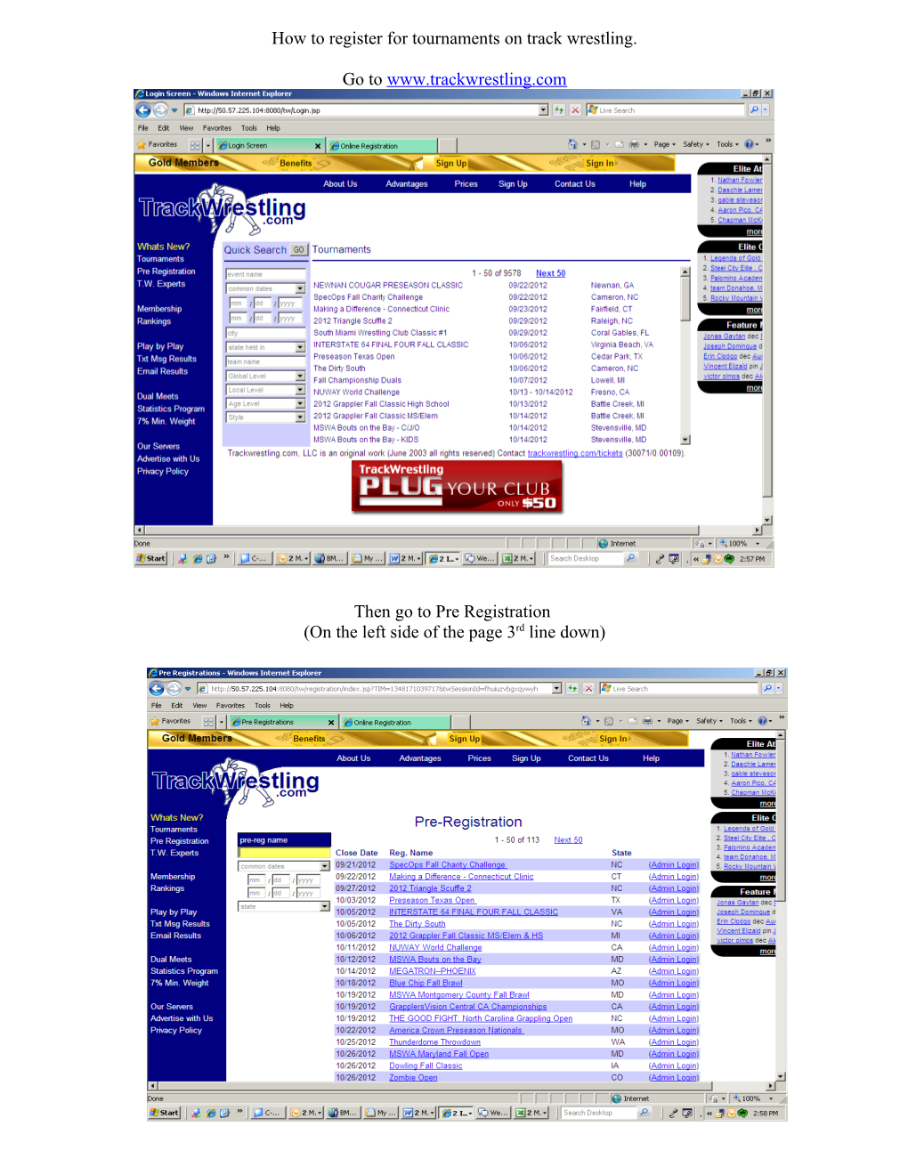 How to Register for Multiple Weight Classes