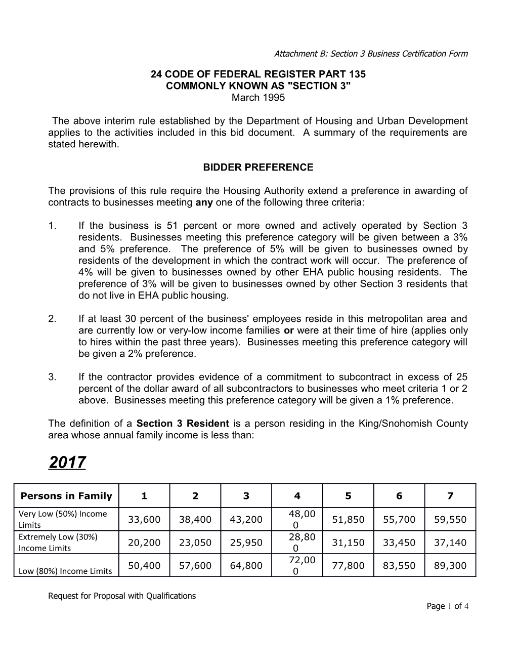 24 Code of Federal Register Part 135
