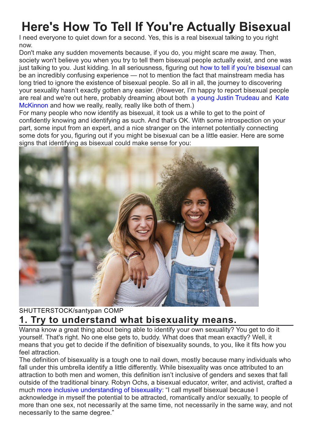 Here's How to Tell If You're Actually Bisexual