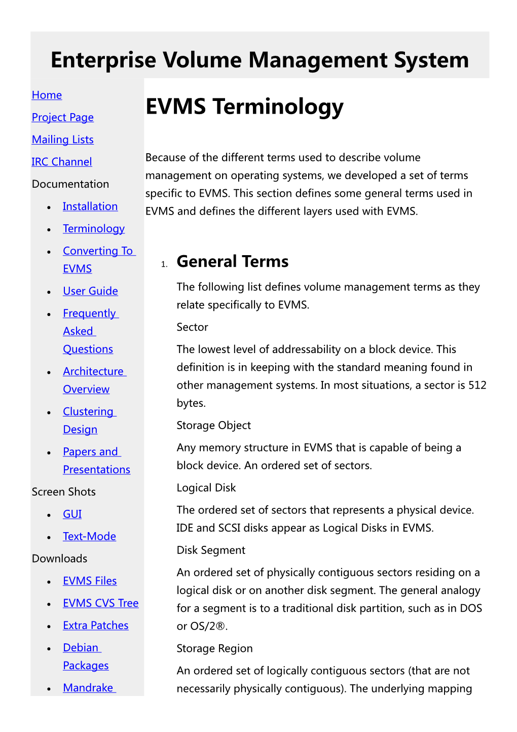 Enterprise Volume Management System