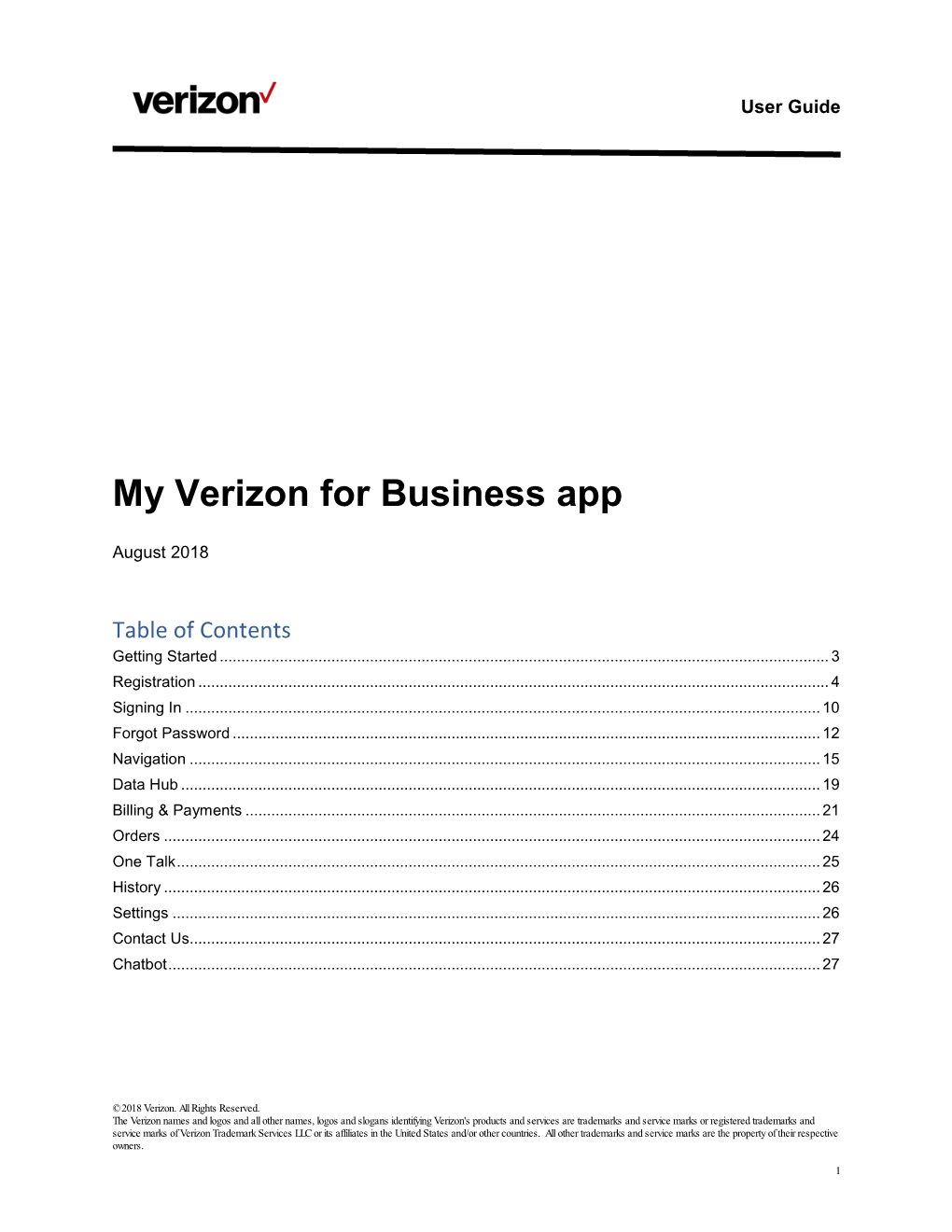 My Verizon for Business App