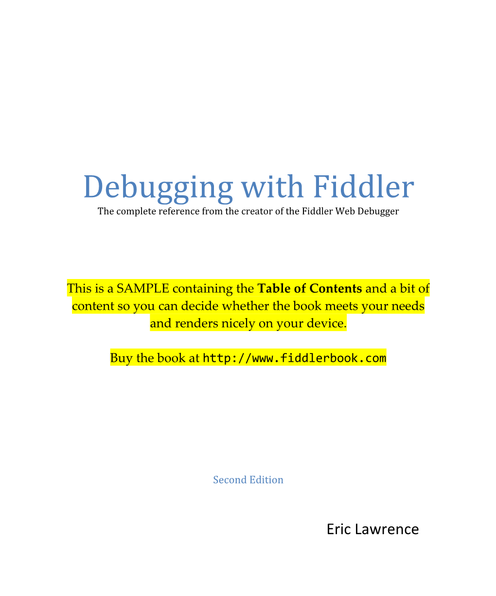 Debugging with Fiddler