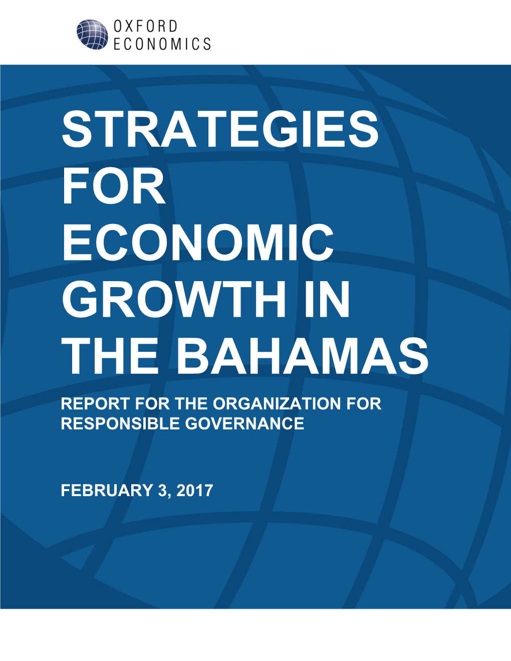 Strategies Strategies for Economic Growth in the Bahamas