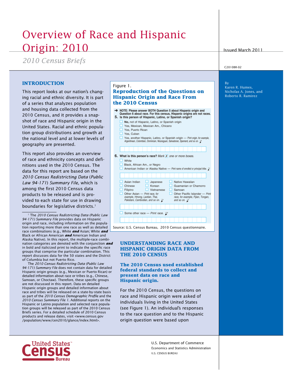 Overview of Race and Hispanic Origins: 2010