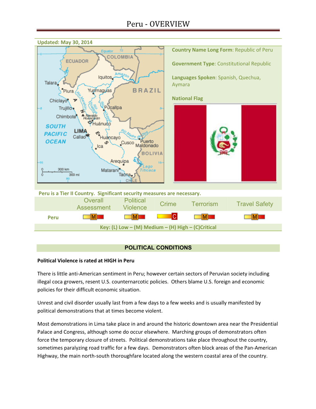 Peru - OVERVIEW