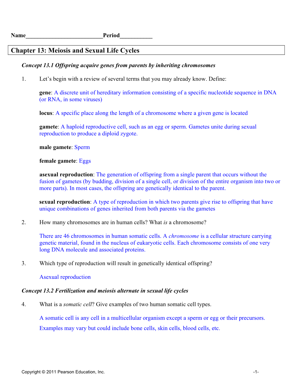 Meiosis and Sexual Life Cycles s2