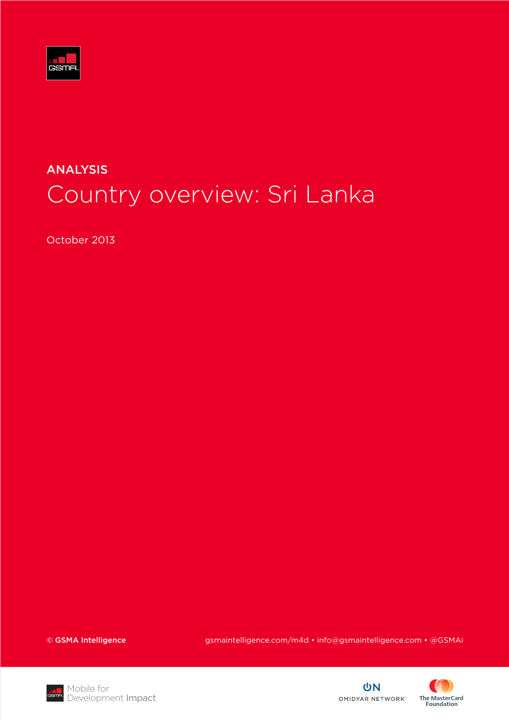 Country Overview: Sri Lanka