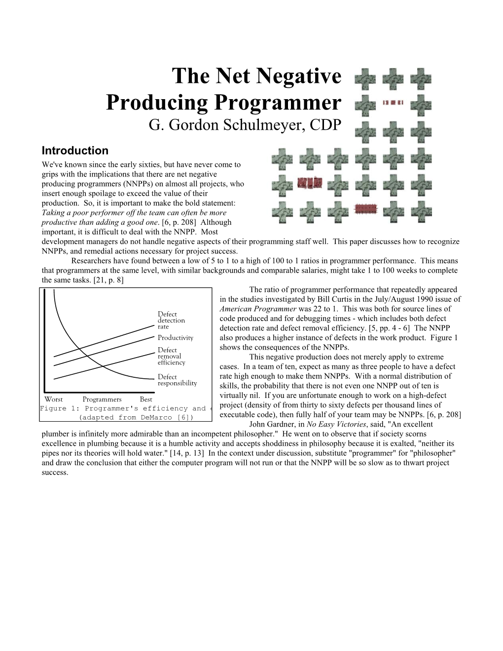 The Net Negative Producing Programmer