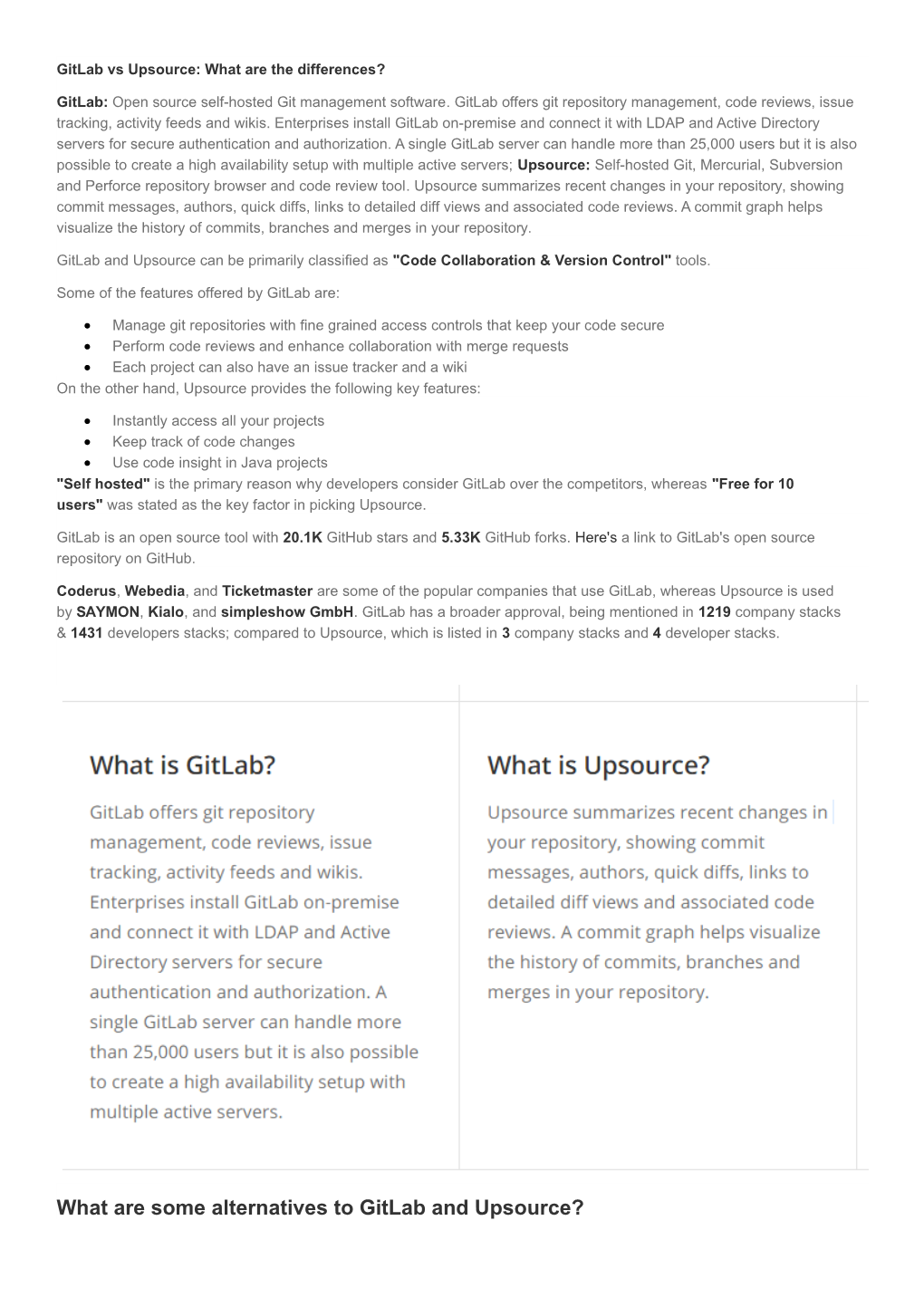 Gitlab Vs Upsource