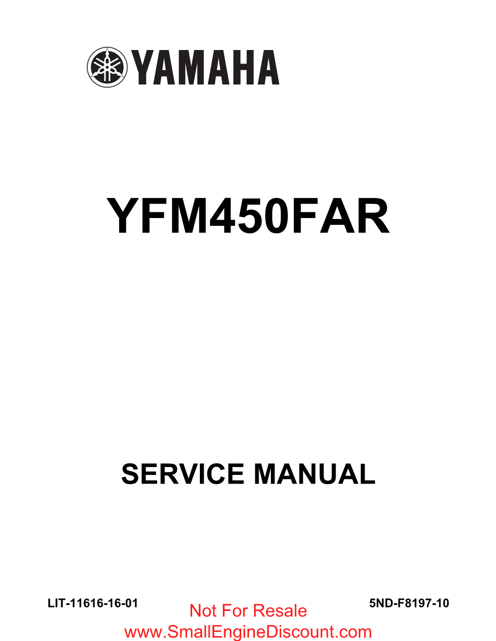 Yfm450far Service Manual