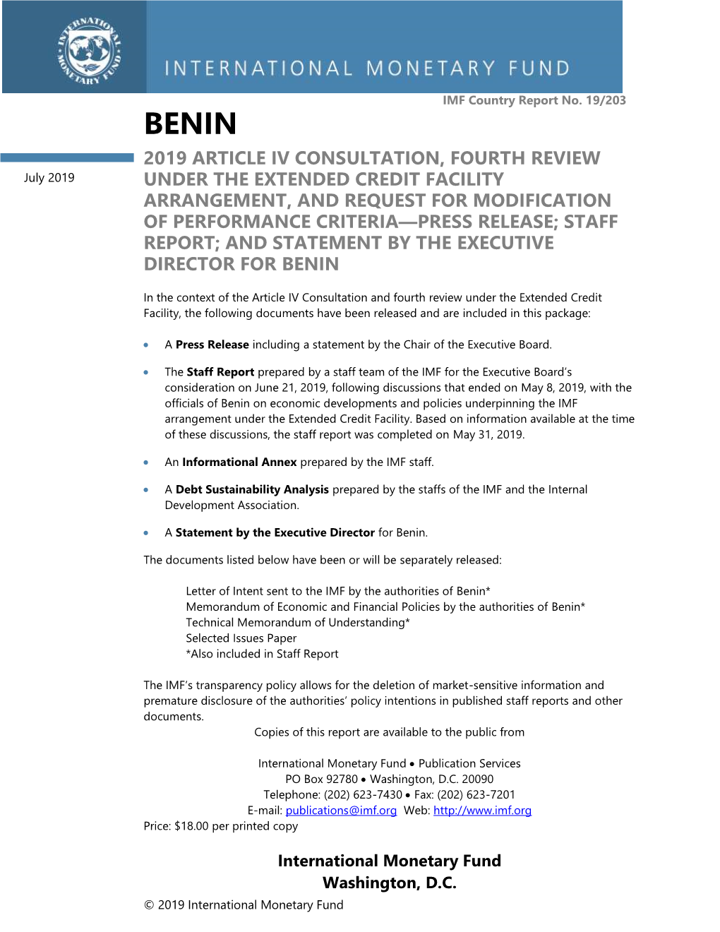 BENIN Overview