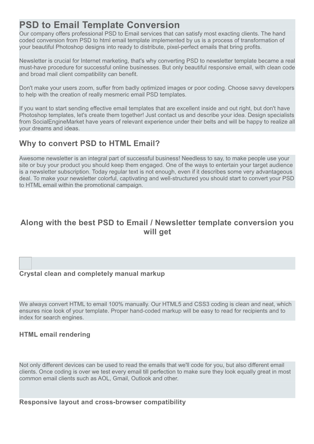 PSD to Email Template Conversion