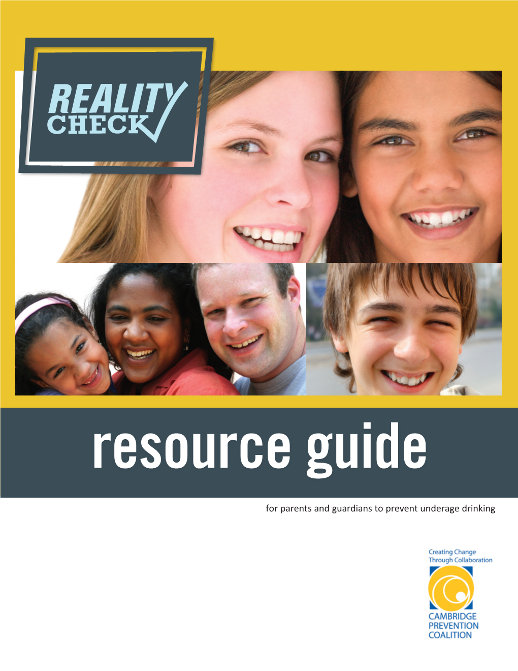 Resource Guide for Parents and Guardians to Prevent Underage Drinking