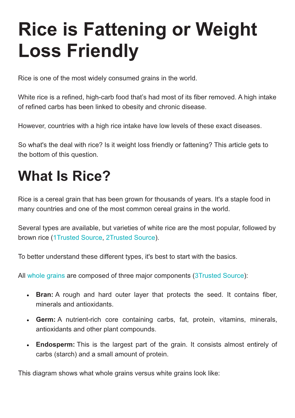 Rice Is Fattening Or Weight Loss Friendly