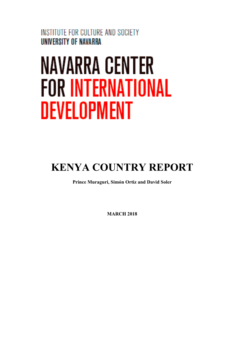 Kenya Country Report