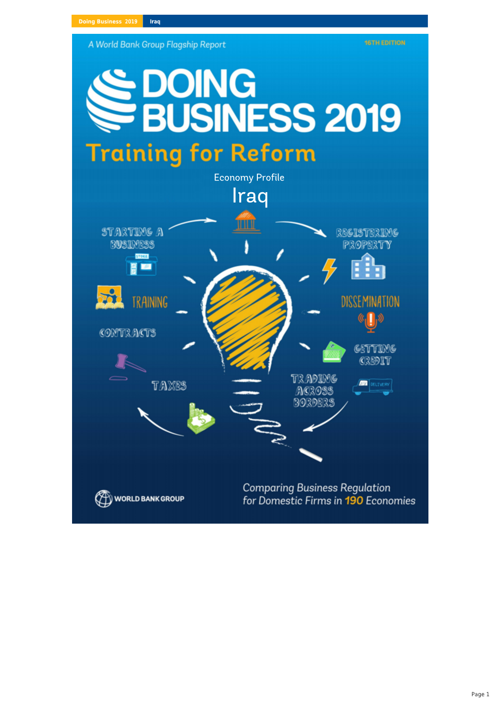 Economy Profile Iraq