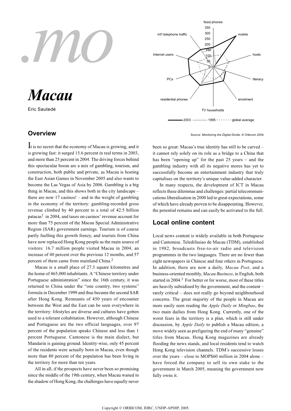 Macau Overview