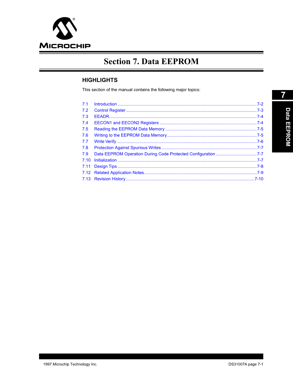 Data EEPROM