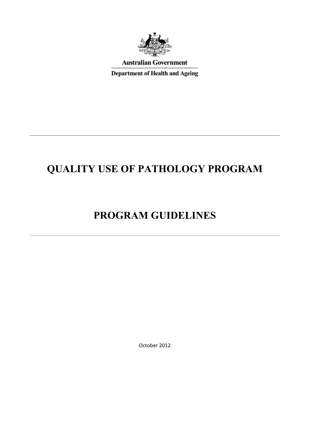 Quality Use of Pathology Program