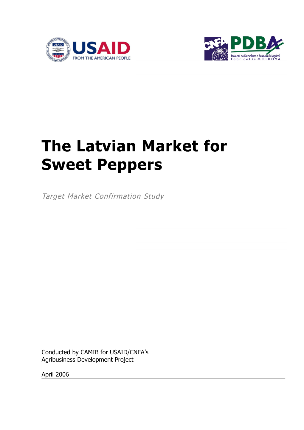 The Latvian Market for Sweet Peppers