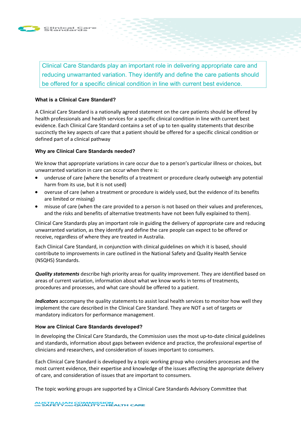 The Potential to Reduce Unwarranted Variation in Care (Whether It Is Overuse, Misuse Or