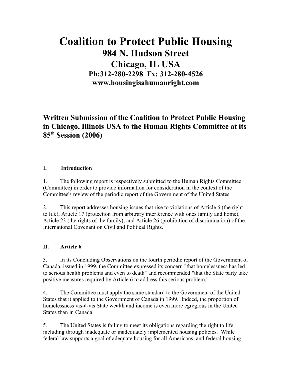 Coalition to Protect Public Housing