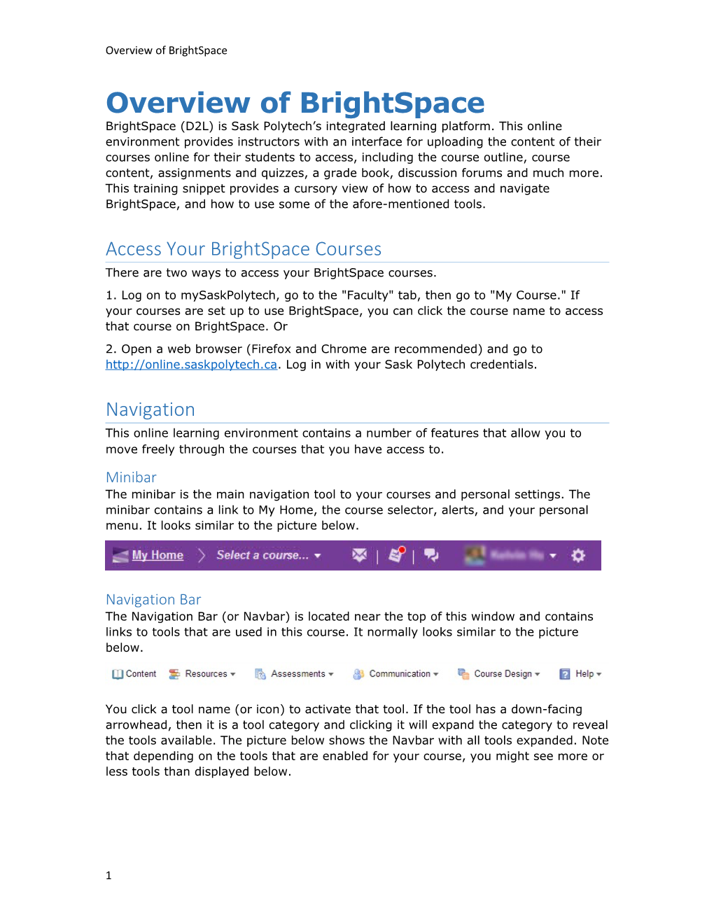Overview of Brightspace