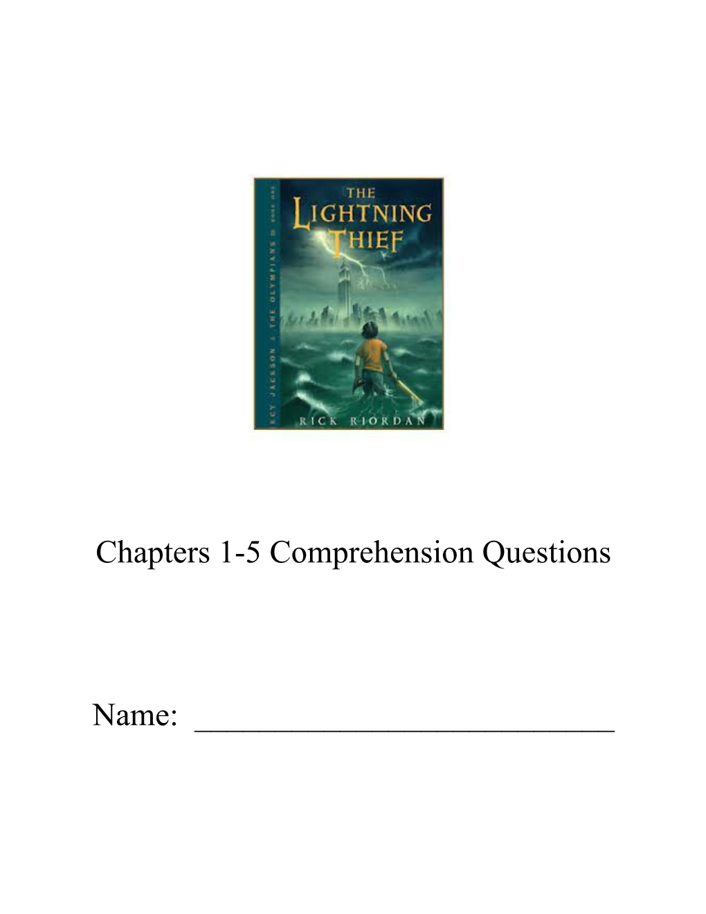 Chapters 1-5 Comprehension Questions