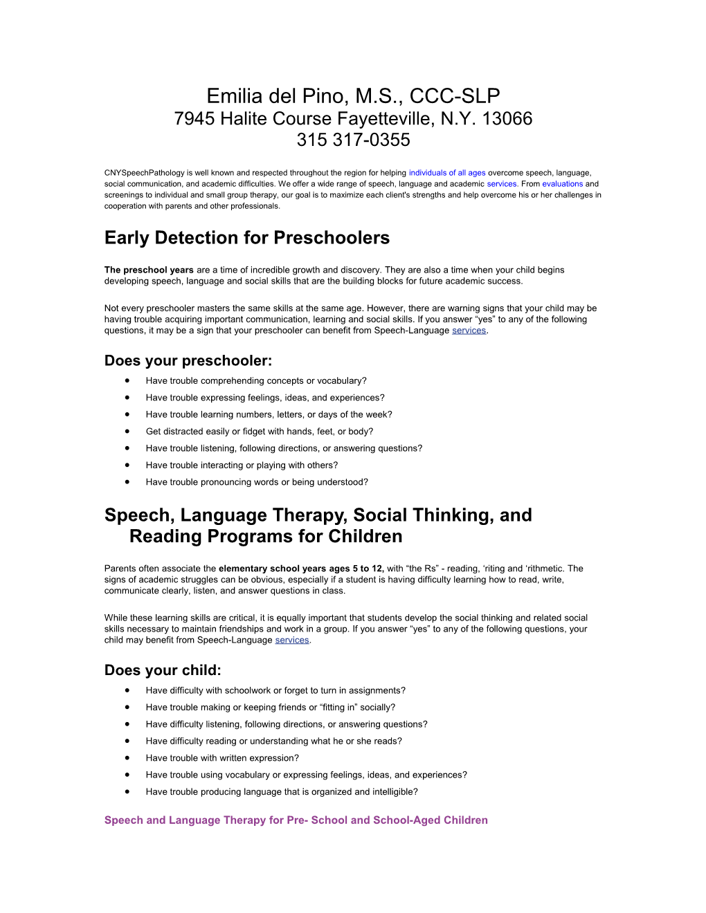 Princeton Speech-Language & Learning Center Is Well Known and Respected Throughout The