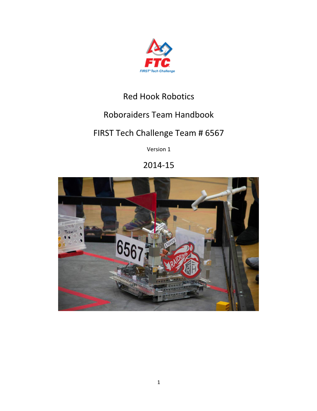 FIRST Tech Challenge Team # 6567