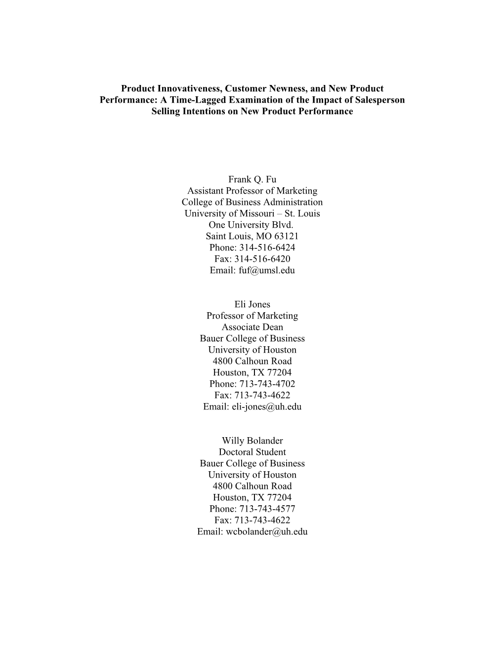 HLM NCSM 2005 Paper