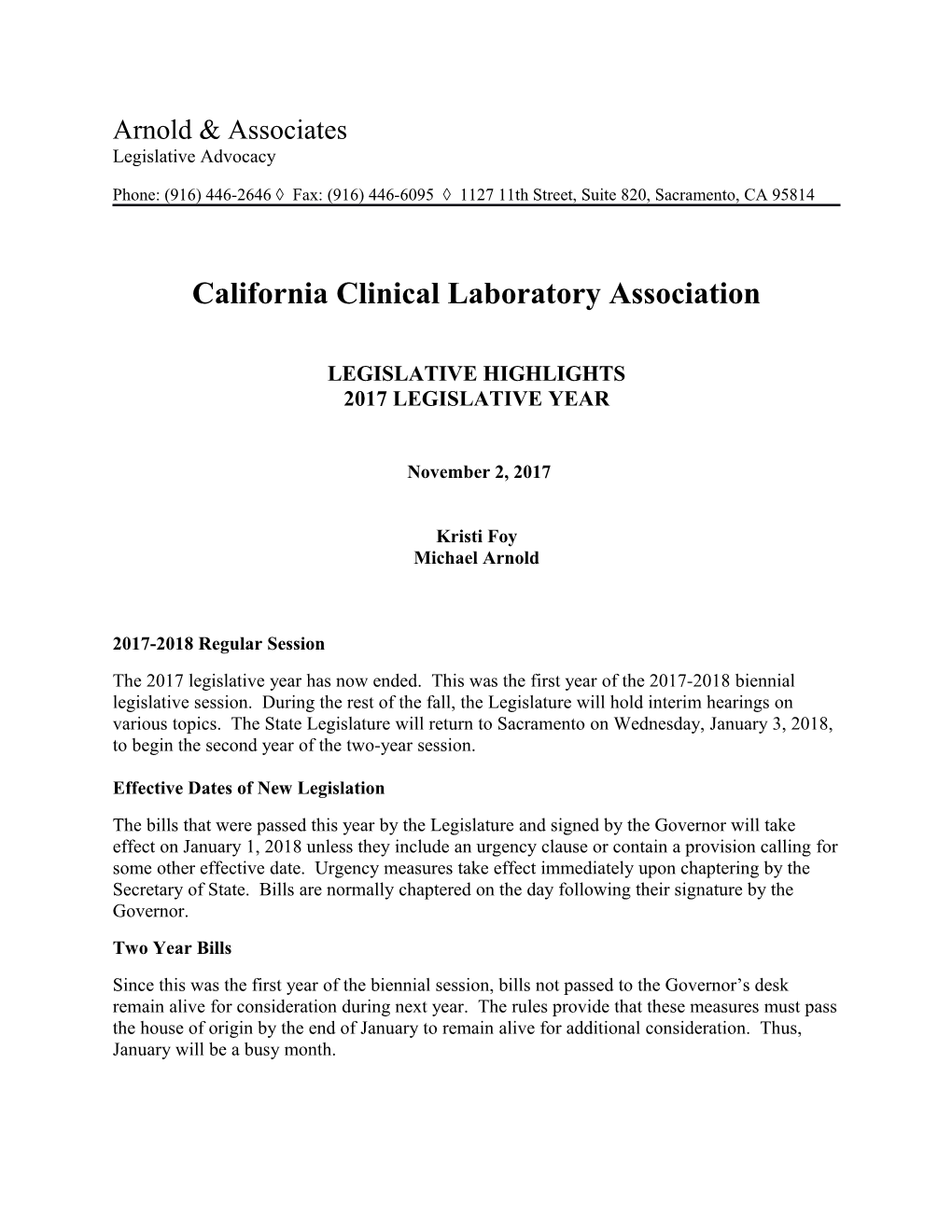 California Clinical Laboratory Association