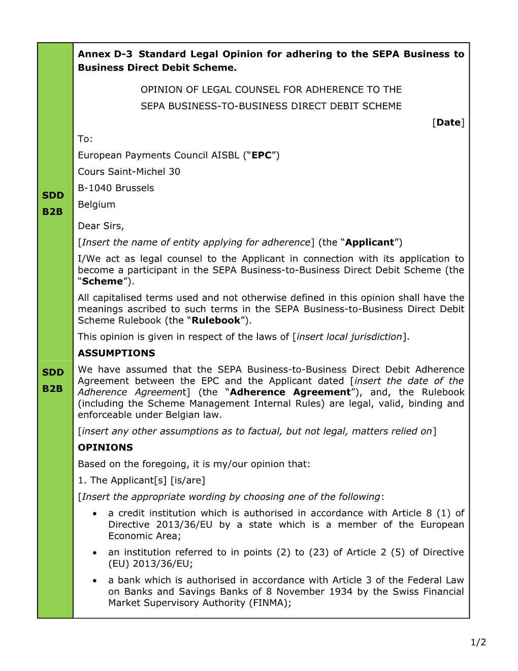 An Institution Referred to in Points (2) to (23) of Article 2 (5) of Directive (EU) 2013/36/EU;