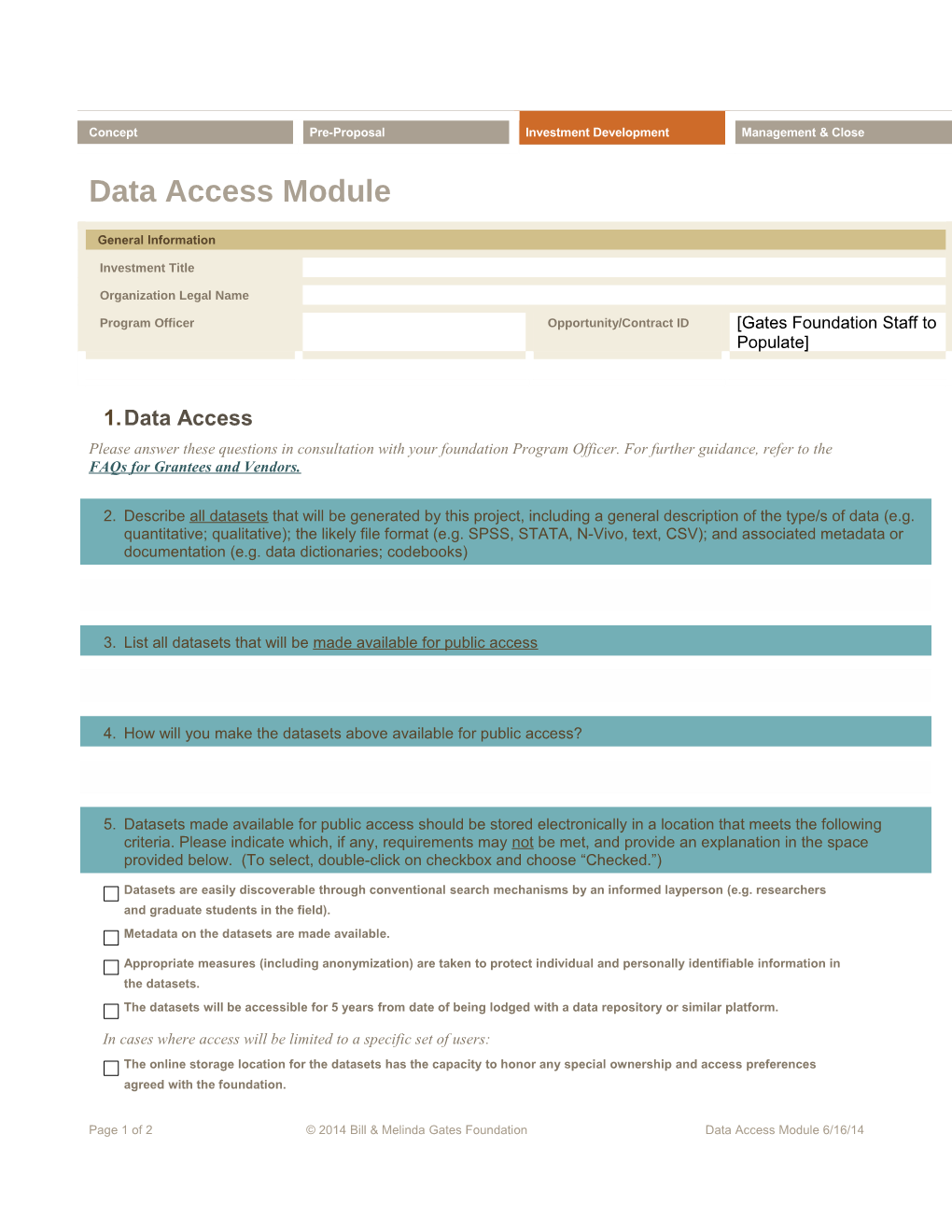 Data Access Module