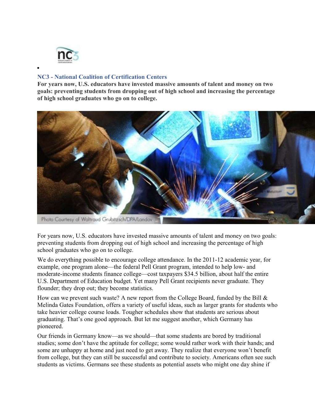 NC3 - National Coalition of Certification Centers