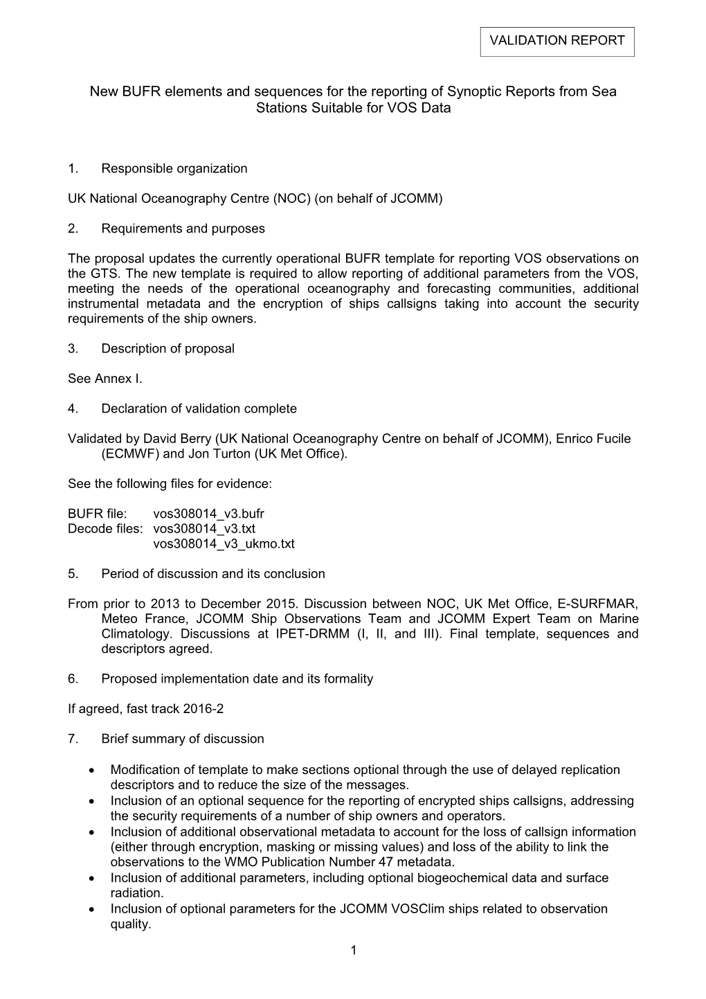 UK National Oceanography Centre (NOC) (On Behalf of JCOMM)