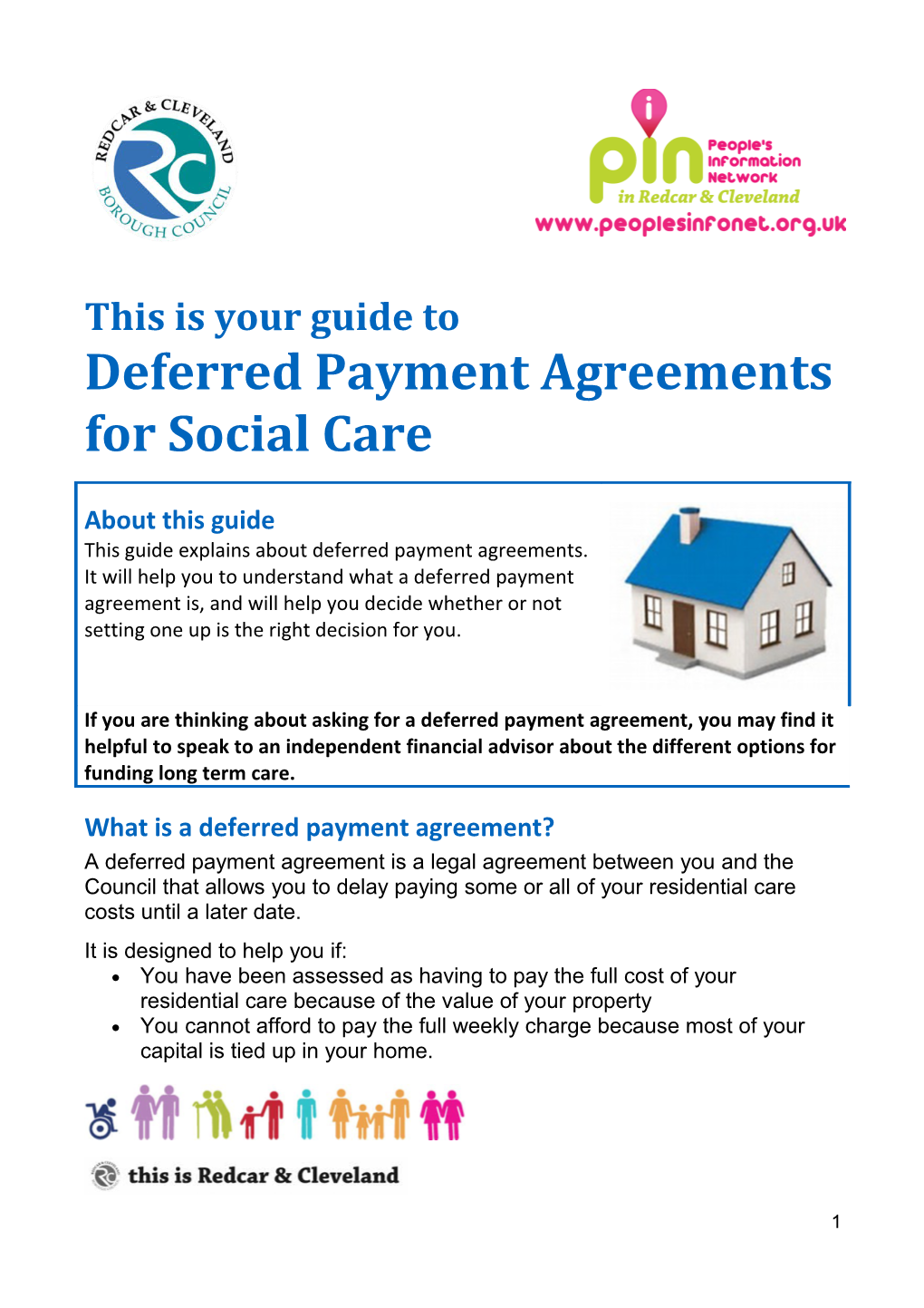 Deferred Payment Agreements for Social Care